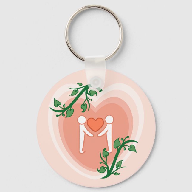 Llavero Dar amor Corazón  (Anverso)