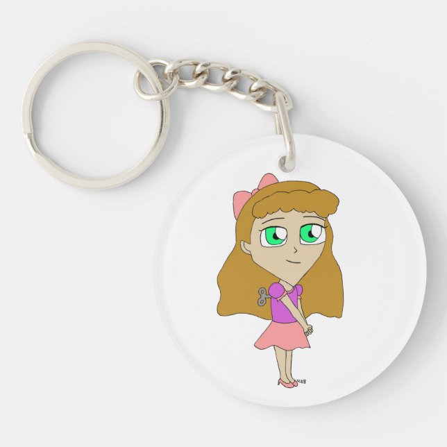 Llavero dar cuerda a chibi (Frente)