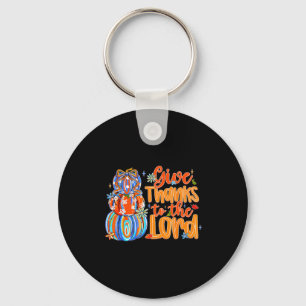 Llavero Dar Gracias Al Señor Calabaza De Otoño De Acción D