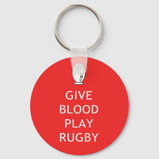 Llavero Dar Rugby al juego sanguíneo