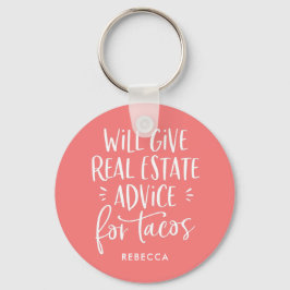 Llavero Dará Asesoramiento Inmobiliario Para Agente Funny 