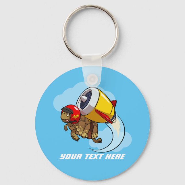 Llavero Daredevil Flying Tortoise con un Personalizado Jet (Anverso)