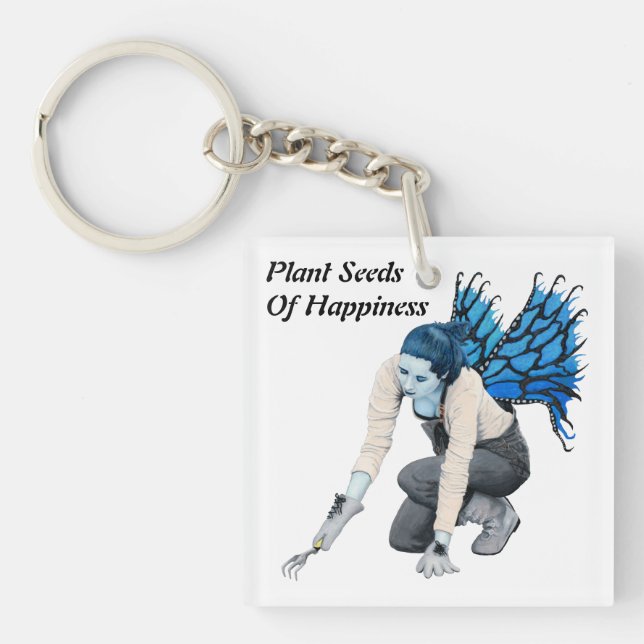 Llavero Dark Fairy Gardener Fantasy Art Acrylic Keychain (Frente)