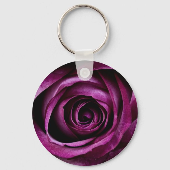 Llavero Dark Purple Rose (Anverso)
