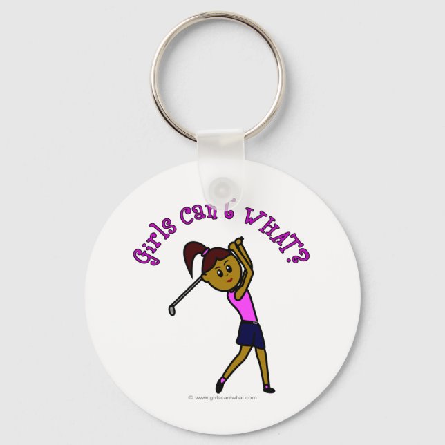 Llavero Dark Woman Golfer (Anverso)