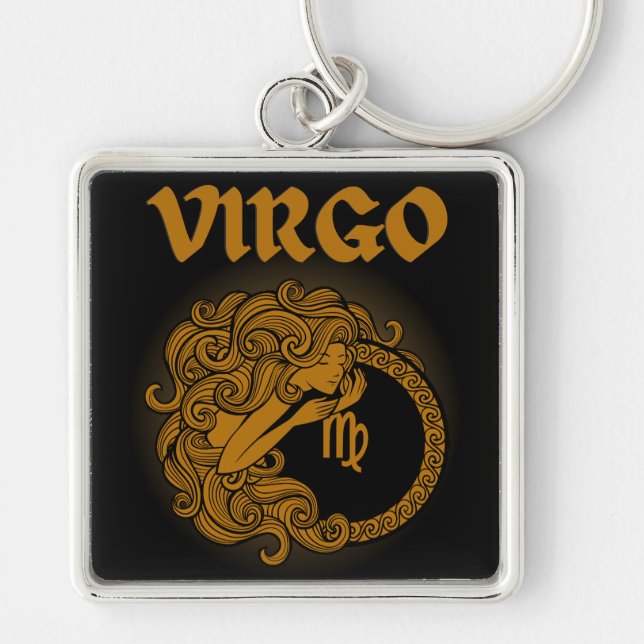Llavero Dark Zodiac - Virgo | Medieval Astrology Art (Frente)