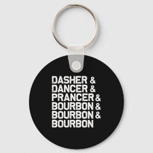 Llavero Dasher Dancer Prancer Bourbon Divertida Navidad Sa