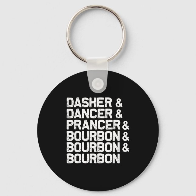 Llavero Dasher Dancer Prancer Bourbon Divertida Navidad Sa (Anverso)
