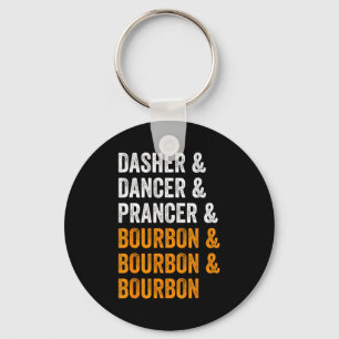 Llavero Dasher Dancer Prancer Bourbon Navidad Divertido Ho