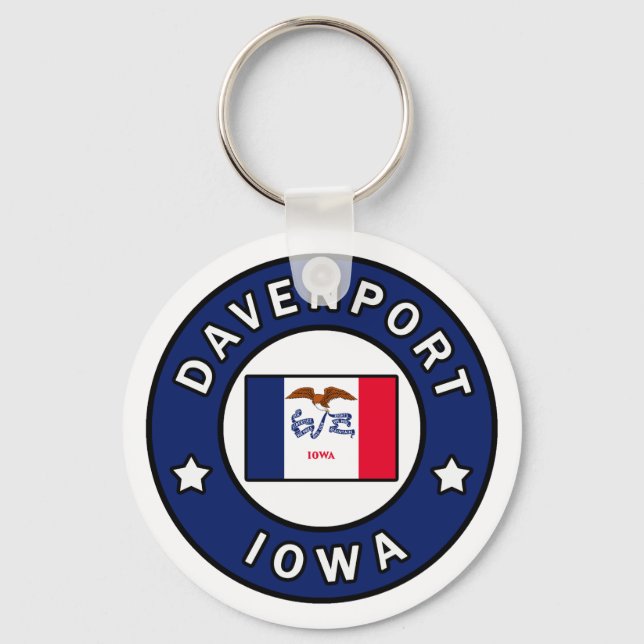 Llavero Davenport Iowa (Anverso)