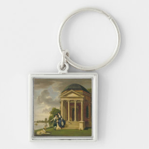 Llavero David Garrick (1717-79) y su esposa por su templo