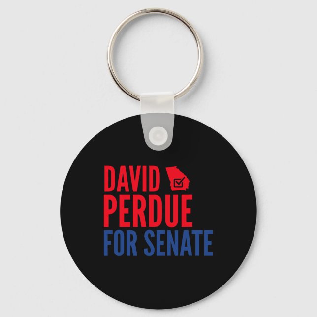 Llavero David Perdue Para Senado Elección 2020 (Anverso)