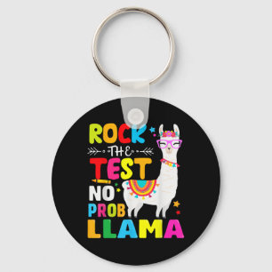 Llavero Day Rock The Test Docing No Prob Llama Teacher