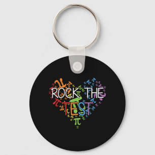 Llavero Day Rock The Test Teacher Testing Day Rainbow Teac
