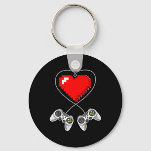 Llavero Day Video Game Controller Heart Gamer Gift Boys