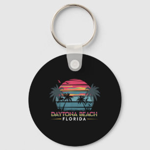 Llavero Daytona Beach Florida Summer Vacation Retro Design