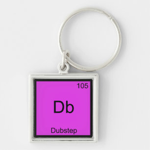 Llavero Db: Símbolo de elemento de química Dubstep Músi