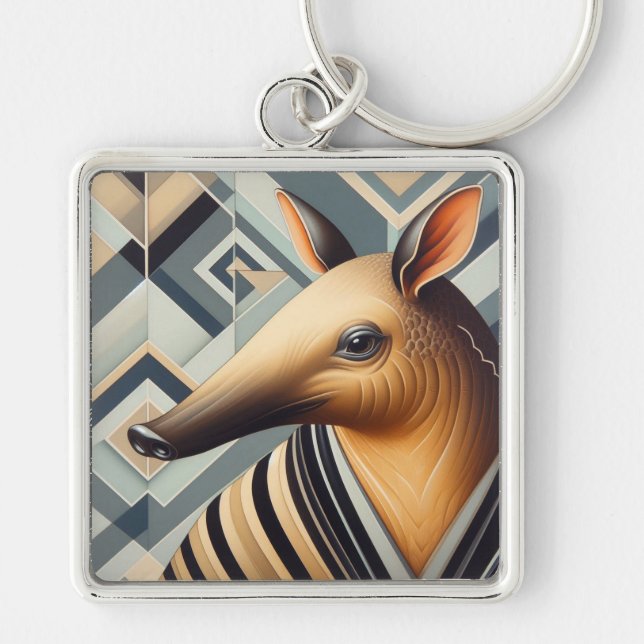 Llavero de Aardvark Art Déco (Frente)