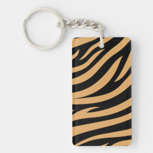 Llavero de acrílico con estampado de tigre de Beng