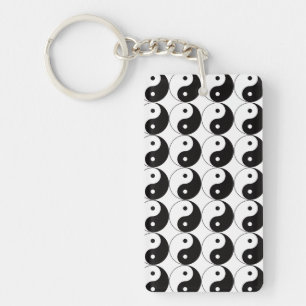 Llavero de Acrílico con Símbolo Chino Yin Yang Tai