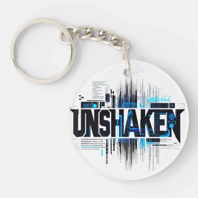 Llavero de acrílico Cyberpunk Inquebrantable (Frente)