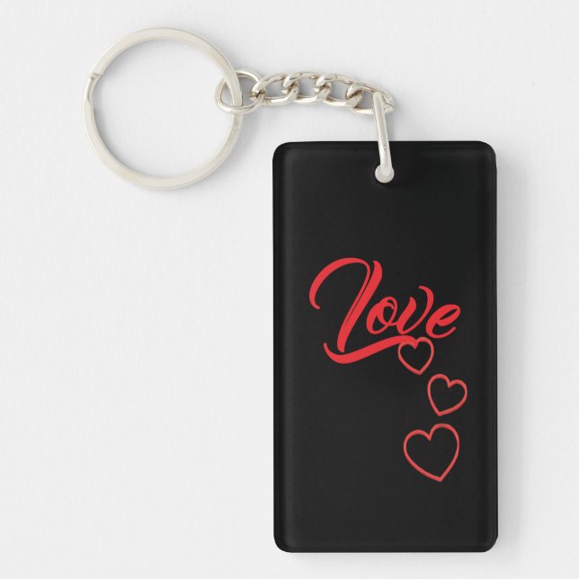 Llavero de acrílico de amor (Frente)
