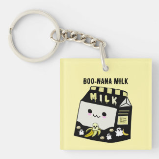 Llavero de acrílico de doble cara de leche de Boon