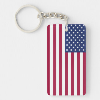 Llavero de acrílico de la bandera americana