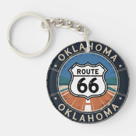 Llavero de acrílico de la Ruta 66 Oklahoma