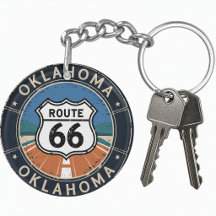 Llavero de acrílico de la Ruta 66 Oklahoma