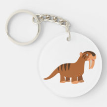 Llavero de acrílico de Thylacosmilus de dibujos an