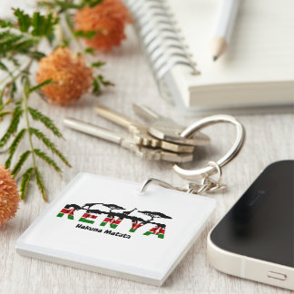 Llavero de acrílico Kenya Hakuna Matata.