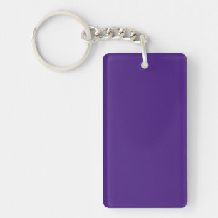 Llavero de acrílico morado monstruo