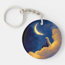 Llavero de acrílico Nubes bajo la Luna