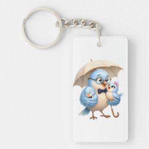 Llavero de acrílico Pájaro Papá Regalo para Papá