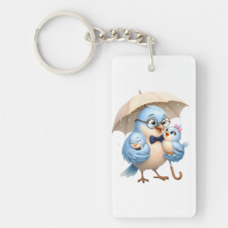 Llavero de acrílico Pájaro Papá Regalo para Papá