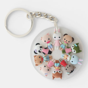 Llavero de acrílico personalizado - Animales de fi
