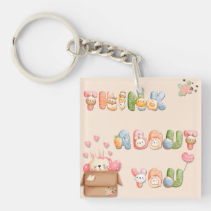 Llavero de acrílico   Piensa en ti