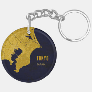 Llavero de Acrílico Tokyo Golden Map