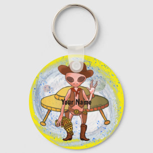 Llavero de Alien vaquero