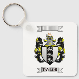 Llavero de Aluminio Apellido de la Familia Taylor