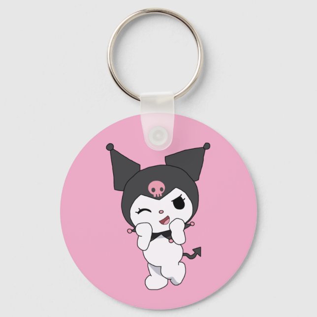 Llavero de aluminio de doble cara de Kuromi  (Anverso)