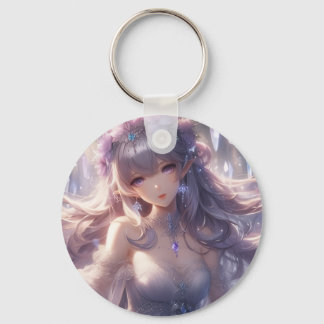 Llavero de Aluminio de Personaje de Anime Estético