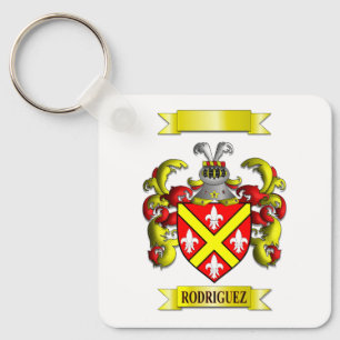 Llavero de aluminio escudo de apellido de la famil