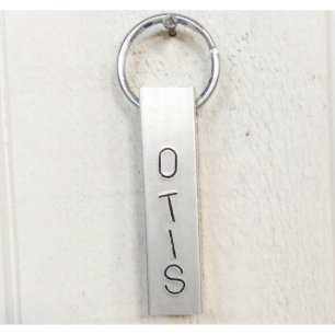 Llavero de aluminio grabado personalizado de la