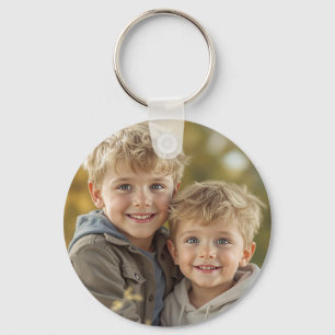 Llavero de aluminio personalizado de dos fotos a d