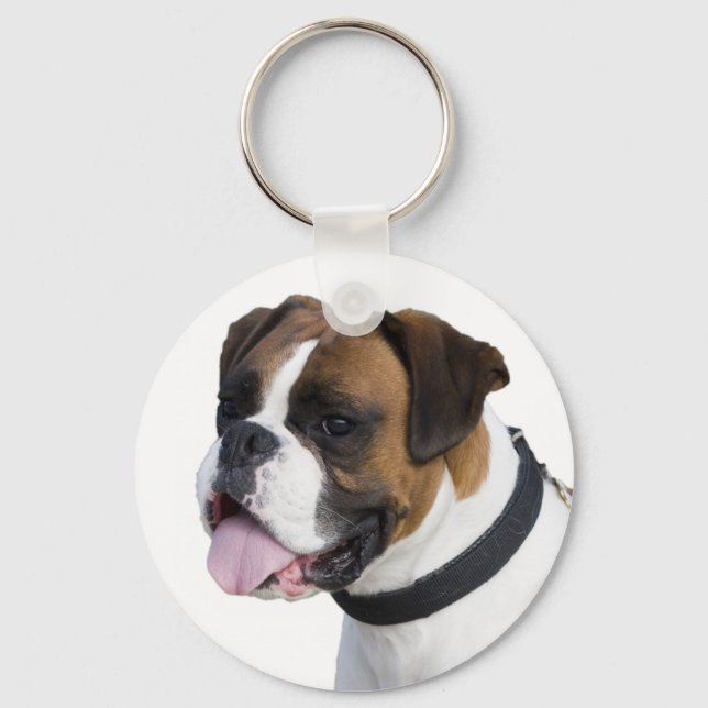 Llavero de amor de cachorro de Boxer (Anverso)