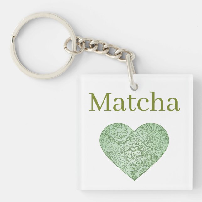 Llavero de Amor Matcha (Frente)