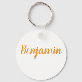 Llavero de anillo de metal con el nombre Benjamin