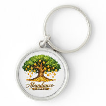 Llavero de árbol de dinero cada moneda tiene raíce